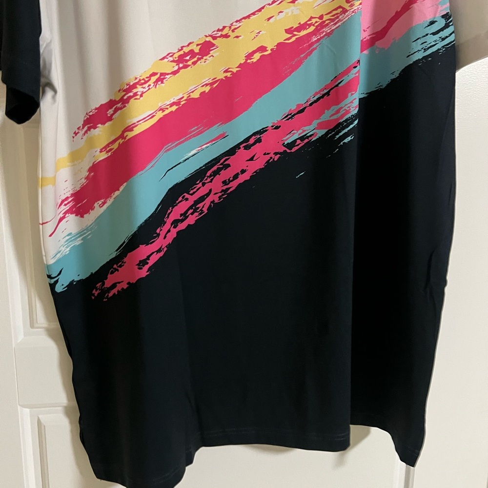 Chubbies Men's Performance Polo Shirt with White, Pink, and Blue Accents NWT XXL - Picture 9 of 12